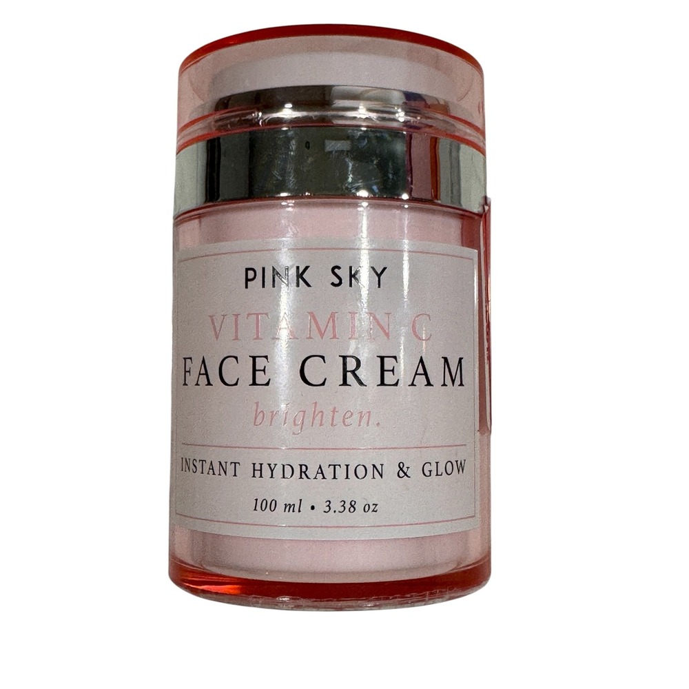 2x Pink Sky Vitamin C Face Cream Brighten Instant Hydration & Glow 100ml 3.38oz